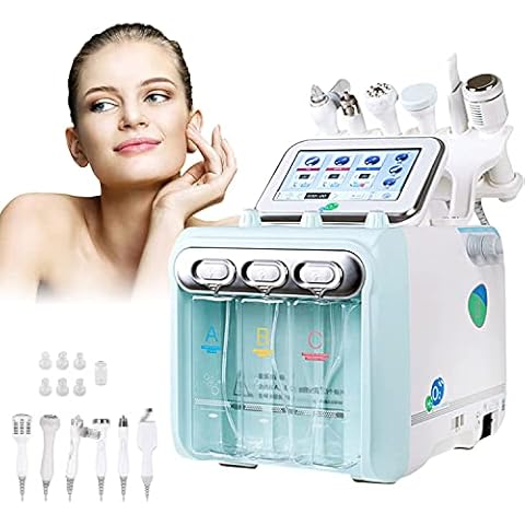 6 in 1 Hydrogen Oxygen Beauty Machine Multifunctional Vacuum Face Cleaning Hydro Water Oxygen Jet Peel Hydrodermabrasion Machine for Spa, Beauty Salon Cover