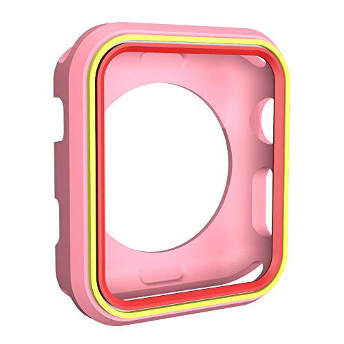 Awinner Colorful Case For Apple Watch 42Mm,Shock-Proof And Shatter-Resistant Protective Iwatch Silicone Case For Apple Watch Series 3,Series 2,Series 1, Nike+,Sport,Edition (12-Colour) #TOP2