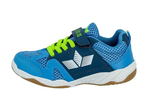 Lico Unisex Kinder Sport Vs Hallenturnschuhe, Blau Marine Lemon, 38 EU
