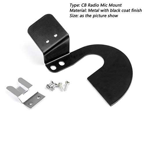 Areyourshop 75WXST CB Radio Mic Mount Holder Passenger Grab Bar for JEEP Wrangler JL 2018 2019 +