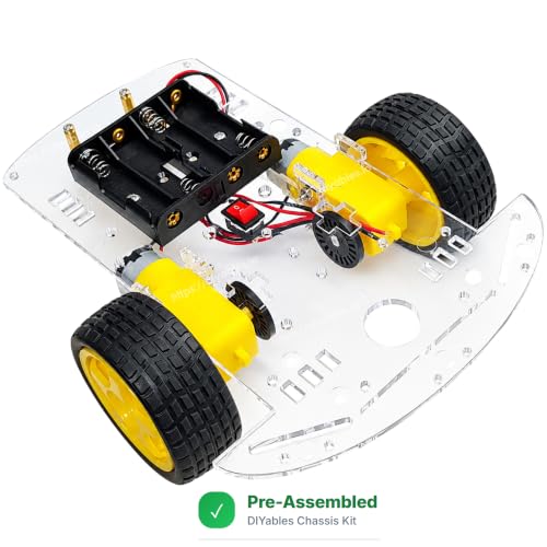 Châssis voiture intelligent 2WD double moteur encodeur pour Raspberry Pi ESP32 - 2
