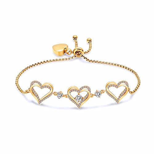 shajwo Cremation Jewelry Heart Urn Bracelet for Ashes for Women Girls Cremation Link Memorial Bracelet