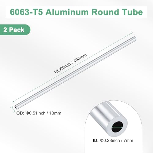 Tube rond en aluminium 6063 avec finition soignée pour constructions géométriques nettes