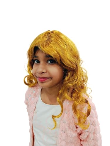 Image of BookMyCostume Buy Golden Blonde Color Foreigner Long Hair Wig for Girls and Women Fancy Dress Costume Accessory