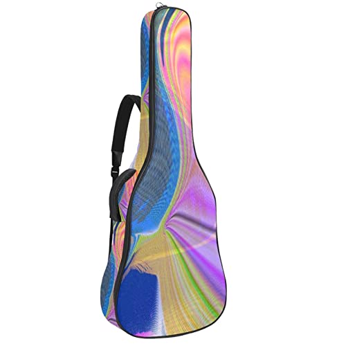 Housse imperméable pour guitare acoustique avec double bandoulière et poche Art abstrait coloré, Multicolore 01., 42… - Les Beatles, Paul McCartney, John Lennon, RIngo Starr, George Harrison Housse imperméable pour guitare acoustique avec double bandoulière et poche Art abstrait coloré, Multicolore 01., 42…