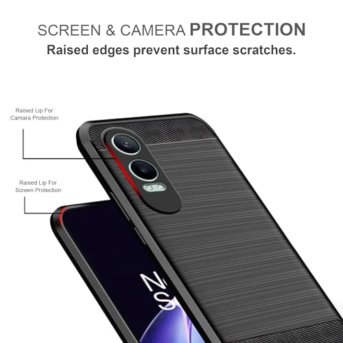 Image of Zapcase Back Cover Case for OnePlus Nord CE 4 Lite 5G | Compatible for OnePlus Nord CE 4 Lite 5G Back Cover Case | 360 Degree Protection | Soft and Flexible (TPU | Matte Black)