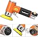 NuoDunco 2 ’’ 3 ’’ Mini-Exzenter-Luftschleifer, kleines pneumatisches Exzenterschleifer-Kit 50mm 75mm mit Klett-Schleifpads 60 Stück Schleifpapiere