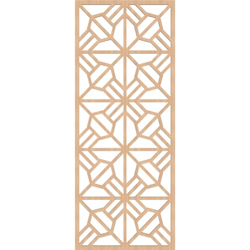 Image of Auburn Decorative Pierced Fretwork Wood Wall Panels, 15 3 /8 inchW x 39 3 /8 inchH x 3 /8 inchT, Hickory