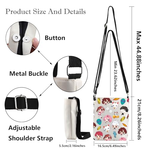 G2TUP Anime Crossbody Bag Momo & Okarun & Granny Gifts Kintama Gifts DDD Manga Shoulder Bag2