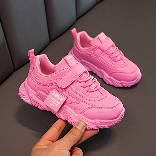 Children Toddler Boys Girls Sneakers Casual Comfortable Thick Sole Non Slip Lace Up Hook Loop Walking Tennis Shoes3