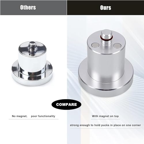 Image of YUEWO Jack Pucks, Aluminum Jack Lifting Jack Pad Compatible with Rivian R1T /R1S, Lifting Jack Pad Lift Point Adapter, with Magnetic and Easy to Hold on Corner, with Storage Case,4 Pack