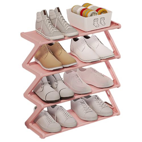 Étagère à chaussures à 4 niveaux robuste et simple à installer