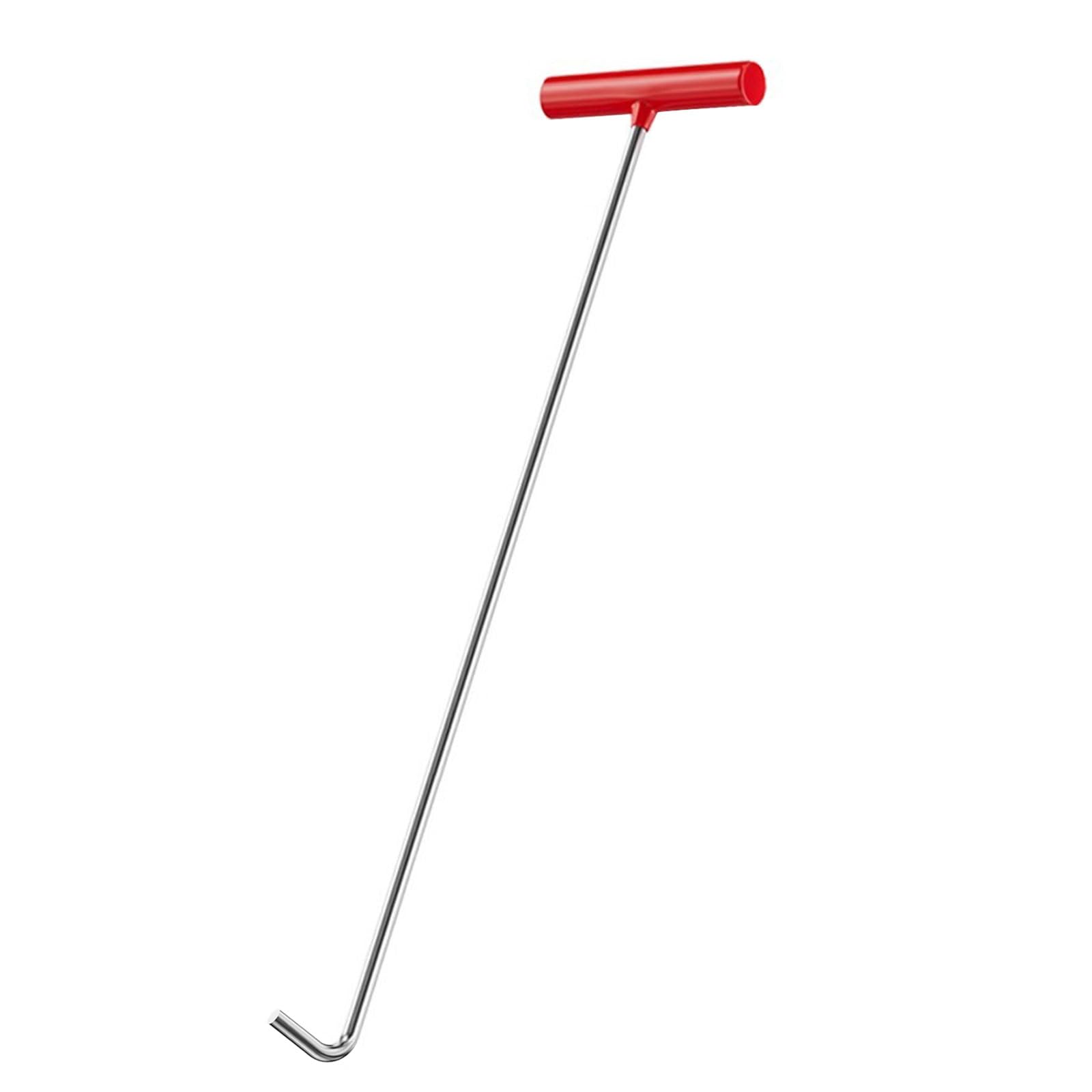 Oxxggkao Welded Construction Sewer Access Tool For Various Lifting Opening Tasks Effortless Cover Removal And Transport Ergonomic Handled Drainage Cover Hook