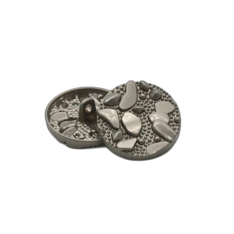 Metalowe guziki do marynarek, Zestaw 30 złotych i srebrnych guzików z trzpieniem 18-25 mm(30pcs Silver,40L=25.0MM)