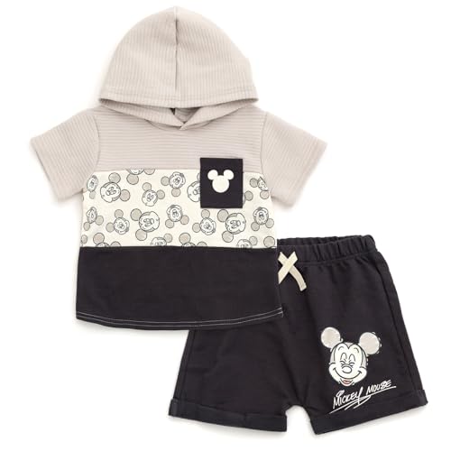 Image of Disney Pullover Hoodie and French Terry Shorts Newborn to Little Kid Sizes (Newborn - 5)