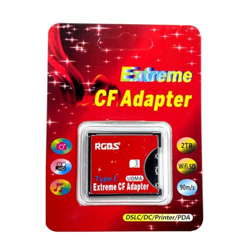 RGBS SD SDHC SDXC zu High Speed Extreme Compact Flash CF Type I UDMA Speicherkartenadapter für 16 / 32 / 64 / 128 GB