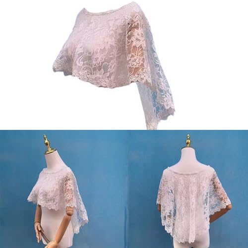 Elegant Bridal Shawl for Wedding Dress Overlay Lace for Wedding Bride Multipurpose for Wedding Dress Wrap2