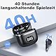 Bluetooth Kopfhörer, Kopfhörer Kabellos Bluetooth 5.3 mit 4 ENC Noise Cancelling Mic, kopfhörer kabellos HiFi Stereo, LED-Anzeige, 40 std Spielzeit, USB-C, In Ear Ohrhörer für Arbeit Spiel Sport