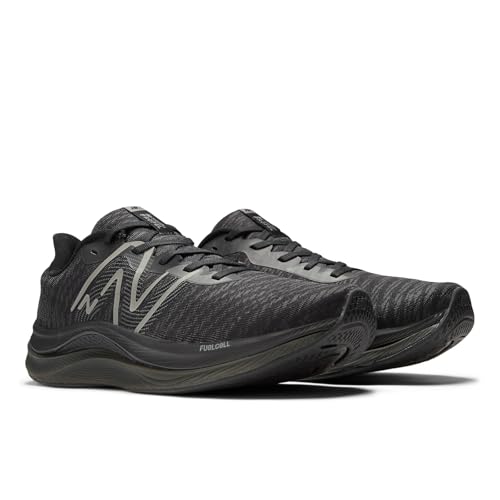 New Balance New Balance Men's FuelCell Propel V4 Running Shoe, Black/Harbor Grey, 7