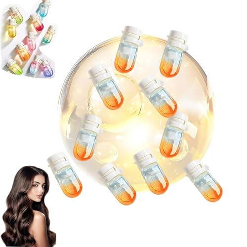 Aceite de perfume y cabello 2-en-1-Avacate Nutriente y aceite brillante, para cabello encrespado, seco, dañado, pelos de 10 piezas perfume para mujeres(Oriental Orange Taste)