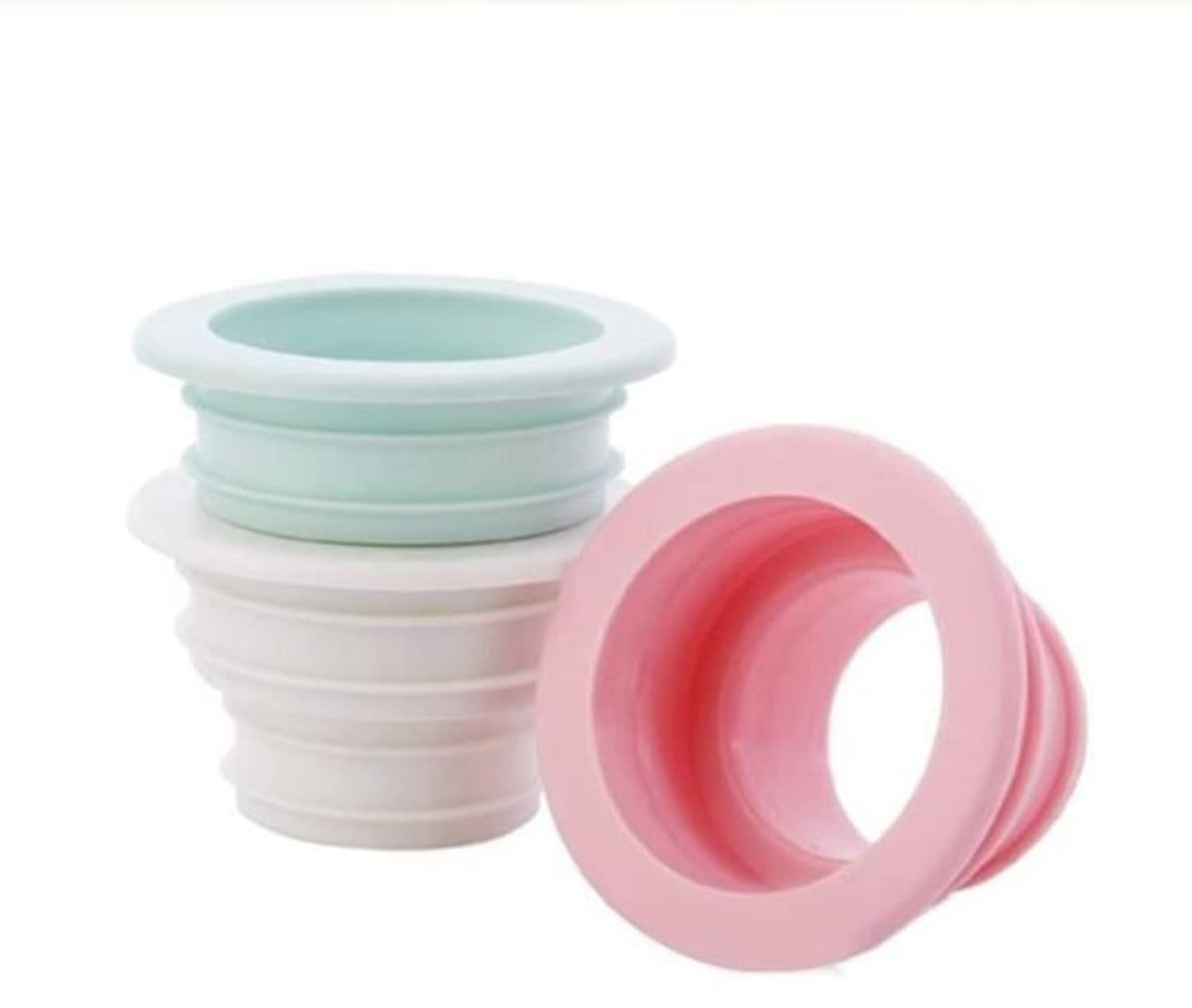 PRAYAS Silicone Drain Pipe Hose Sealing Plug, Washing Machine Plug Ring Hose Deodorant Sewer Seal Ring Clean Tool for Home Bathroom, Laundry Room, Random Color (Set of 3 PCS)-image-22