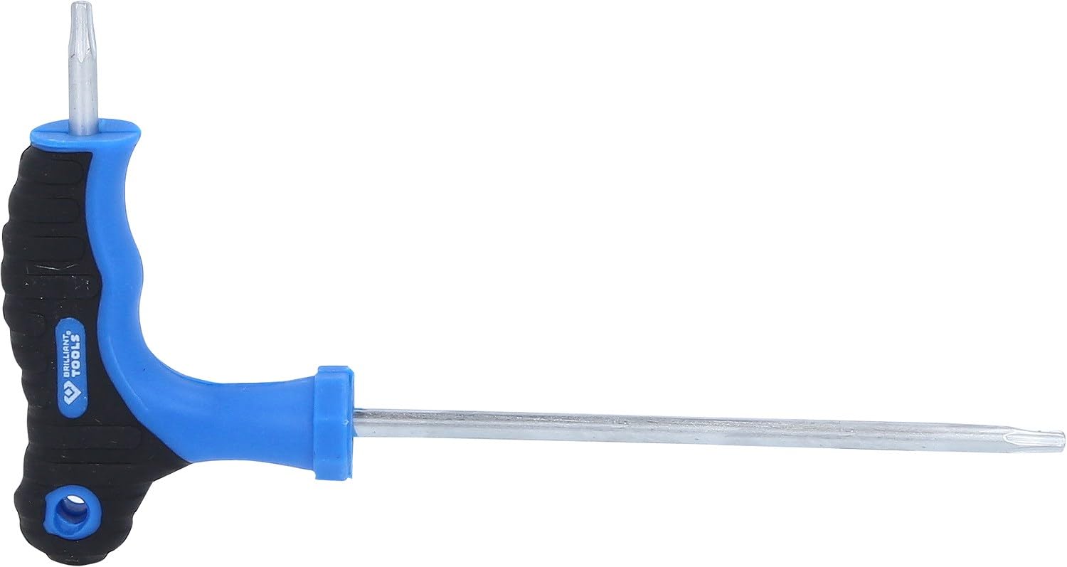 Brilliant Tools Blau Bt041012 T-Handle Torx® With Face Hole Allen Key T15 X 100 Mm [Powered By Ks Tools]