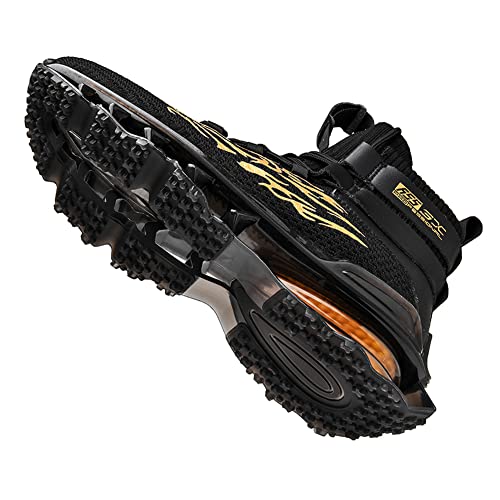 Sneakers for Men Basketball Sport Feather Pattern Lace Up Fashion Mesh Upper Outdoor Sport Breathable Elastic Sole Casual Sneaker Tenis para Hombre Designer Running Shoes 6