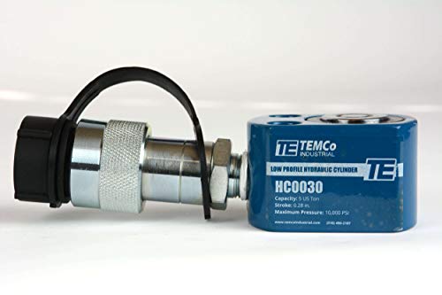 Image of TEMCo HC0030 Low Profile Height Hydraulic Cylinder Puck 5 Ton, 0.28 inch Stroke (Optional Tonnages Availiable)