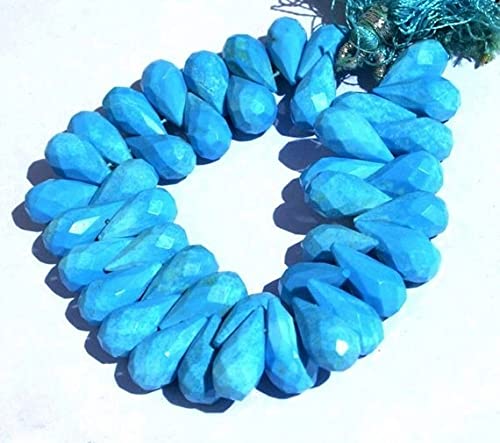 Turquoise micro faceted en briolette : finissez-en avec les perles ternes