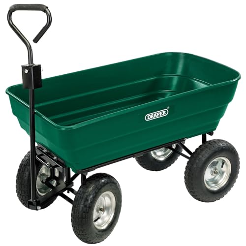 Image of Draper 52628 Heavy Duty Tipping Cart , Blue