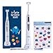 Triple Bristle Best Kids Sonic Toothbrush - Whiter Teeth & Brighter Smile - Rechargeable 31,000 VPM Tooth Brush - Patented 3 Brush Head Design - Perfect Angle Bristles Clean Each Tooth (One Pack)
