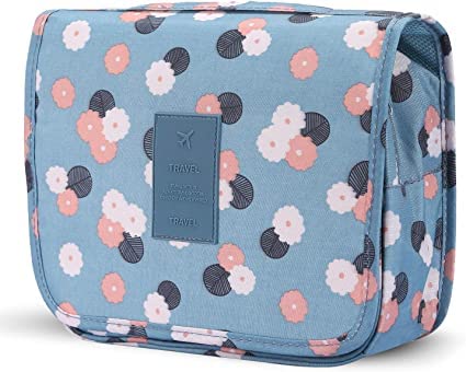 Bligo Portable Hanging Toiletry Bag- Oxford Cloth Material Travel Makeup Pouch Waterproof, Smart Hook Super Large Capacity Makeup Organizer Bag, Suitable For Leisure Travel,Girl, Lady #TOP7