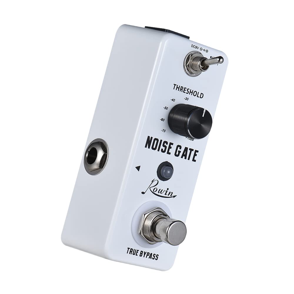 HUIOP Noise Gate Pedale effetto per chitarra con riduzione del rumore 2 modalità Guscio in lega di alluminio True Bypass,Effetti a Pedale