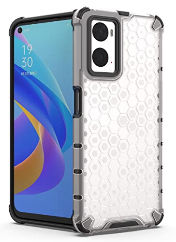 Image of Glasgow Back Case Cover Compatible with Oppo A76 / A96 (Stylish Design) - Transparent