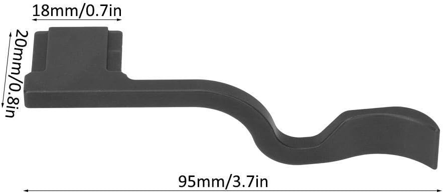 Thumb Up Grip, Hot Shoe Aluminum Alloy Thumb Up Rest Hand Grip for Z6 Z7 Camera(Black)