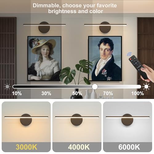 Lampe d'image sans fil 8000 mAh avec intensité variable et télécommande