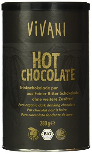 Vivani Hot Chocolate" Trinkschokolade Pur 280g, 1er Pack (1 x 280 g) - Bio Cover