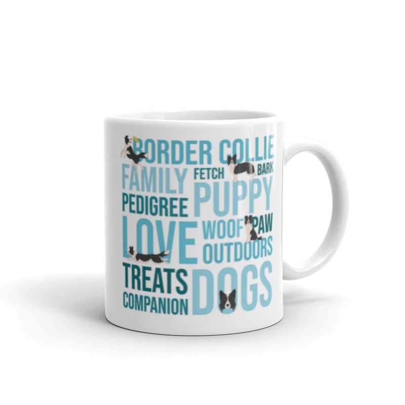 DV DESIGN 1 x Border Collie Mug - Dog Pet Animal Puppy Kids Men Women Words Breed Drinks Thoughts Coffee Tea Ceramic Gift #78718 - Image 3