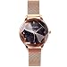 Produktbild rorios Damen Uhren Leuchtenden Sternenklarer Himmel Damenuhr Armbanduhr Analog Quarz Ultradünne Edelstahl Mesh Mode Women Watches