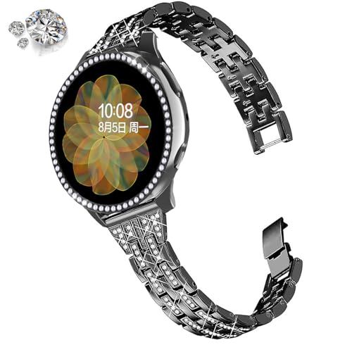 Bracelet 20mm Rhinestone Diamond Galaxy Watch Active 2 métal