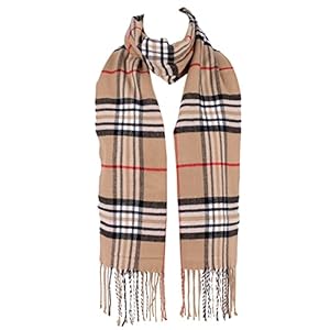Hat To Socks Super Soft Classic Check Plaid Winter Scarf for Men and Women – Warm and Stylish