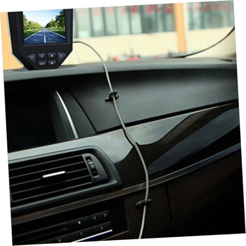 POPETPOP 24pcs clips para cables de auto, organizadores de cables para gestión bajo escritorio miniatura 4