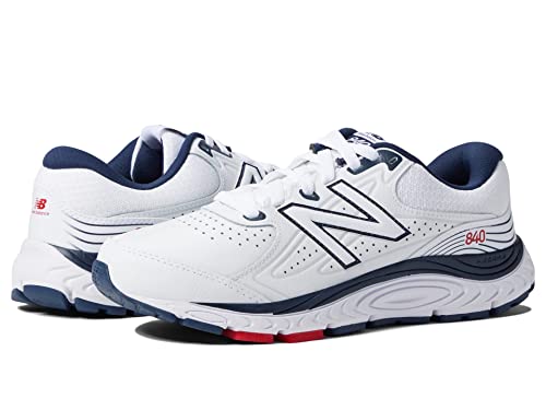 New Balance New Balance Men's 840 V3 Running Shoe, White/Natural Indigo, 10 M US