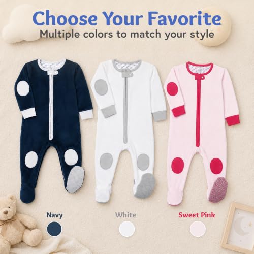 Image of baby deedee Double Zipper Onesies, Sleepsie Cuddly Warm Footie Pajama