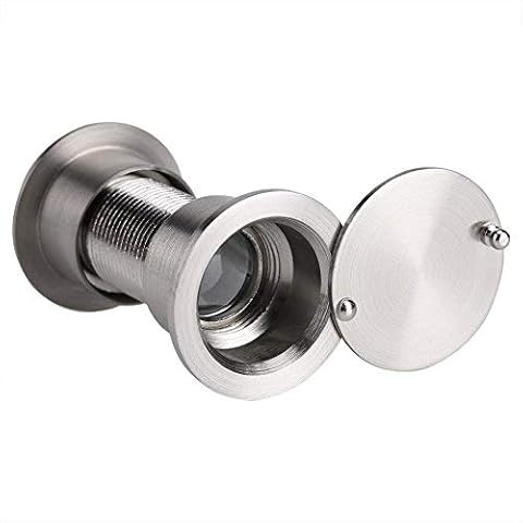 Fdit Türspion Sicherheits Tür Projektor Betrachtungs Winkel des Legierungs Blickloch Tür Projektor 28mm starker Privatleben Abdeckung Cover