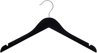 NAHANCO 20817 Wooden Top Hanger, Flat, 17