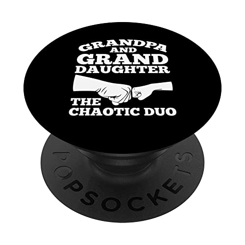 grand-père et petite-fille le chaotic duo grand-père PopSockets PopGrip Interchangeable
