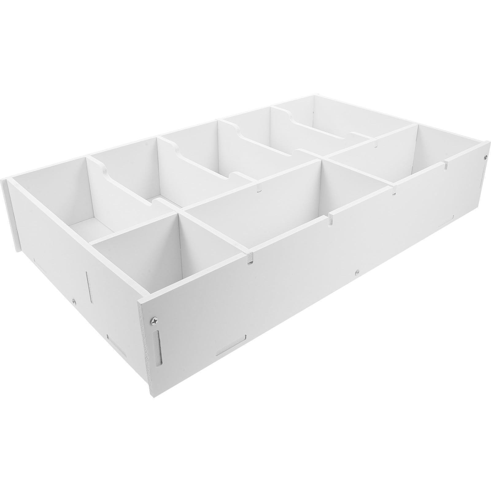 Boîte de rangement PVC blanc tiroir étagère maison Holibanna facile