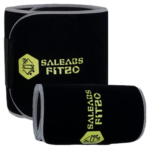 SALEABS Sweat Belt for Fitness-Improved Belly Fat Burner with Sauna Effect-Faster Weight Loss-for Men and Women