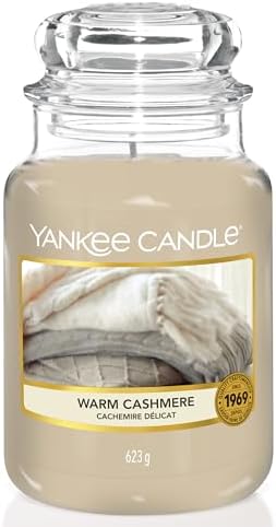 Yankee Candle Duftkerze im Glas (groß) | Warm Cashmere | Kerze mi...